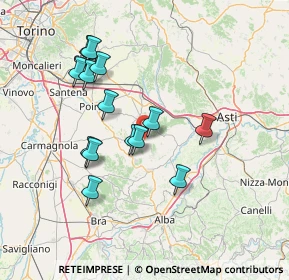 Mappa Collina san defendente, 14012 Ferrere AT, Italia (13.30214)
