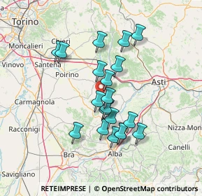 Mappa Collina san defendente, 14012 Ferrere AT, Italia (11.9735)