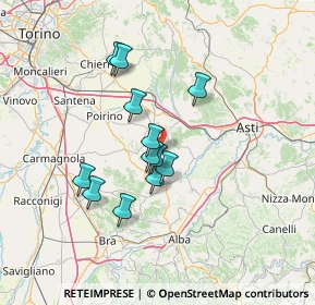 Mappa Collina san defendente, 14012 Ferrere AT, Italia (11.2125)