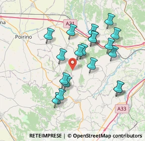 Mappa Collina san defendente, 14012 Ferrere AT, Italia (7.05474)