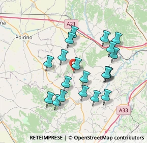 Mappa Collina san defendente, 14012 Ferrere AT, Italia (6.8205)