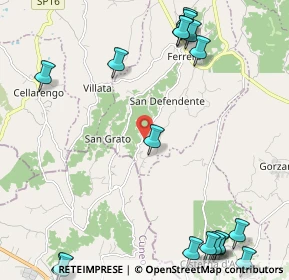 Mappa Collina san defendente, 14012 Ferrere AT, Italia (3.337)