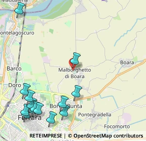 Mappa Via dei Roseti, 44123 Ferrara FE, Italia (2.96286)