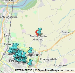 Mappa Via dei Roseti, 44123 Ferrara FE, Italia (3.0375)