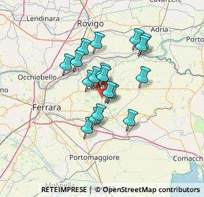 Mappa Via Idris Faccini, 44034 Copparo FE, Italia (10.21556)