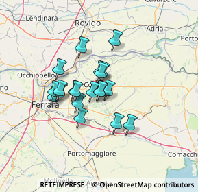 Mappa Via Idris Faccini, 44034 Copparo FE, Italia (9.5935)