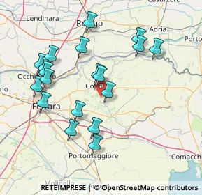 Mappa Via Idris Faccini, 44034 Copparo FE, Italia (15.7)