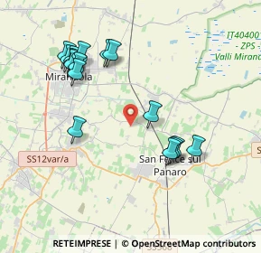 Mappa Via Don A. Zini, 41038 San felice sul Panaro MO, Italia (4.02188)