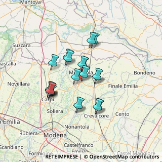 Mappa Via Aosta, 41036 Medolla MO, Italia (11.207)