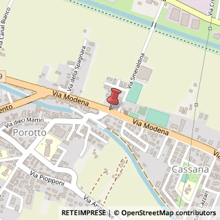 Mappa Via Modena, 250, 44124 Ferrara, Ferrara (Emilia Romagna)