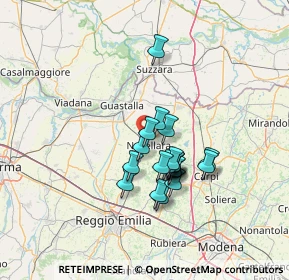 Mappa Via Nova, 42017 Novellara RE, Italia (10.58)