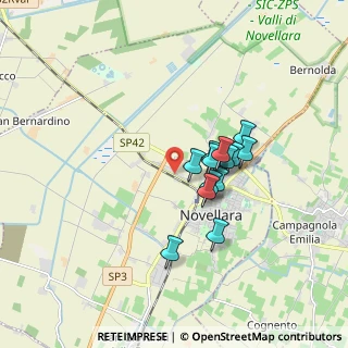 Mappa Via Nova, 42017 Novellara RE, Italia (1.3)