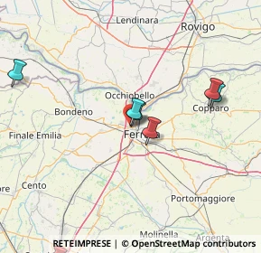 Mappa Via Ca' Milzona, 44122 Ferrara FE, Italia (34.4245)