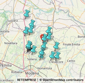 Mappa Via Personali, 41032 Cavezzo MO, Italia (11.81105)