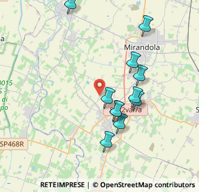 Mappa Via Personali, 41032 Cavezzo MO, Italia (3.45182)