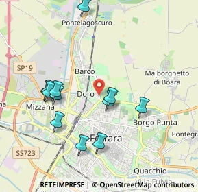 Mappa Via della Canapa, 44123 Ferrara FE, Italia (1.97083)
