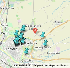 Mappa Via Antonio Tebaldeo, 44123 Ferrara FE, Italia (2.1495)