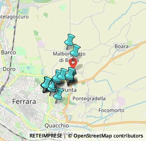 Mappa Via Antonio Tebaldeo, 44123 Ferrara FE, Italia (1.391)