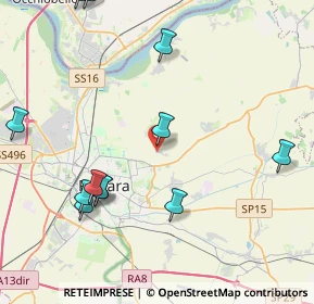 Mappa Via Antonio Tebaldeo, 44123 Ferrara FE, Italia (5.03917)