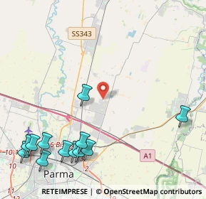Mappa Strada Serpente Verde, 43122 Parma PR, Italia (5.84917)