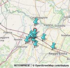Mappa Strada Serpente Verde, 43122 Parma PR, Italia (8.77909)