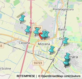 Mappa Via Traversagno, 44122 Ferrara FE, Italia (2.06818)