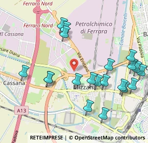 Mappa Via Traversagno, 44122 Ferrara FE, Italia (1.153)