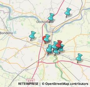 Mappa Via Traversagno, 44122 Ferrara FE, Italia (5.90917)