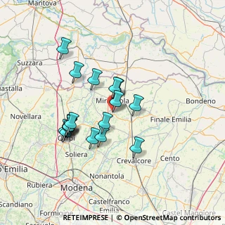 Mappa Via Brescia, 41036 Medolla MO, Italia (12.61)