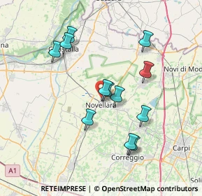 Mappa Via Fratelli Manfredi, 42017 Novellara RE, Italia (6.73167)