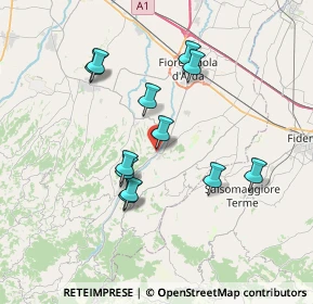 Mappa Via Dente, 29014 Castell'Arquato PC, Italia (6.56833)