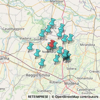 Mappa Via Vivaldo Poli, 42017 Novellara RE, Italia (10.3745)