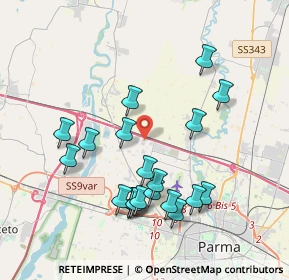 Mappa Strada Maretto, 43126 Parma PR, Italia (3.9005)
