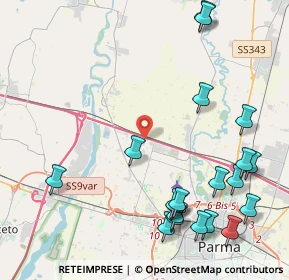 Mappa Strada Maretto, 43126 Parma PR, Italia (5.3985)