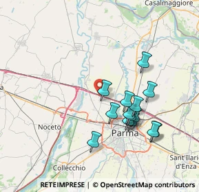 Mappa Strada Maretto, 43126 Parma PR, Italia (6.90143)