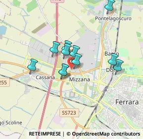 Mappa Via Felice Gioelli, 44122 Ferrara FE, Italia (1.40182)