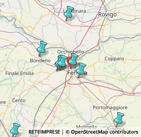 Mappa Via Felice Gioelli, 44122 Ferrara FE, Italia (21.56833)