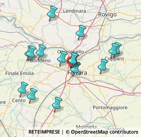 Mappa Via Felice Gioelli, 44122 Ferrara FE, Italia (14.706)