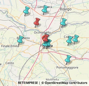 Mappa Via Teodoro Bonati, 44122 Ferrara FE, Italia (13.23083)