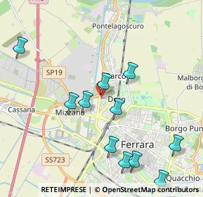 Mappa Via Teodoro Bonati, 44122 Ferrara FE, Italia (2.21818)