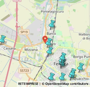 Mappa Via Teodoro Bonati, 44122 Ferrara FE, Italia (2.69538)