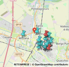 Mappa Via Teodoro Bonati, 44122 Ferrara FE, Italia (1.824)