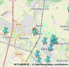 Mappa Via Teodoro Bonati, 44122 Ferrara FE, Italia (2.69455)