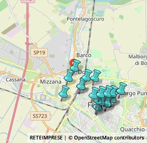 Mappa Via Teodoro Bonati, 44122 Ferrara FE, Italia (2.0025)