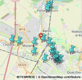 Mappa Via Teodoro Bonati, 44122 Ferrara FE, Italia (2.163)