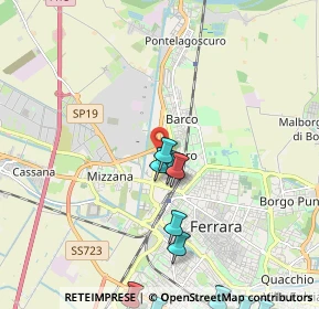 Mappa Via Teodoro Bonati, 44122 Ferrara FE, Italia (2.92167)