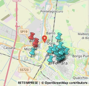 Mappa Via Teodoro Bonati, 44122 Ferrara FE, Italia (1.709)
