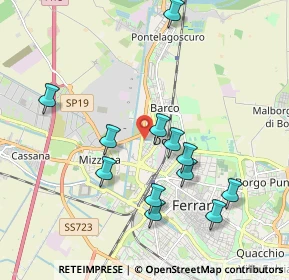 Mappa Via Teodoro Bonati, 44122 Ferrara FE, Italia (1.95083)