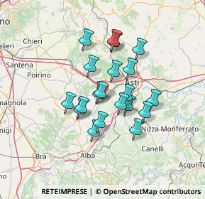 Mappa Frazione San Grato, 14015 San Damiano d'Asti AT, Italia (10.5735)