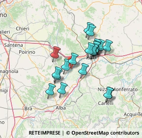 Mappa Frazione San Grato, 14015 San Damiano d'Asti AT, Italia (11.6375)